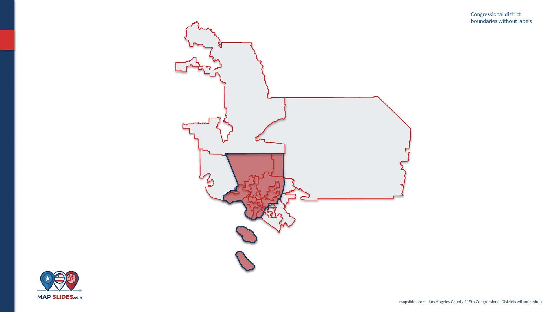 Congressional districts map slide example