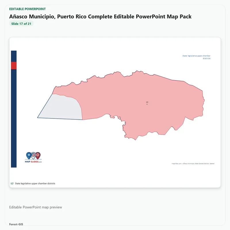 Añasco Municipio, Puerto Rico Editable Map Pack - Image 5