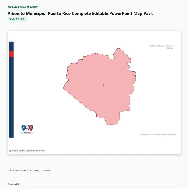 Aibonito Municipio, Puerto Rico Editable Map Pack - Image 5
