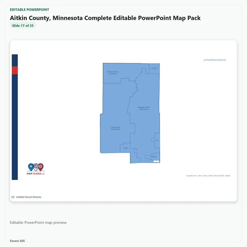 Aitkin County, Minnesota Editable Map Pack - Image 5