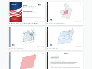 Albany County, New York Editable Map Pack