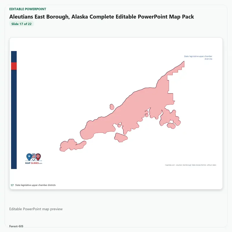 Aleutians East Borough, Alaska Editable Map Pack - Image 5