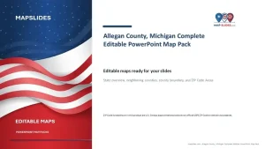 Allegan County, Michigan Editable Map Pack