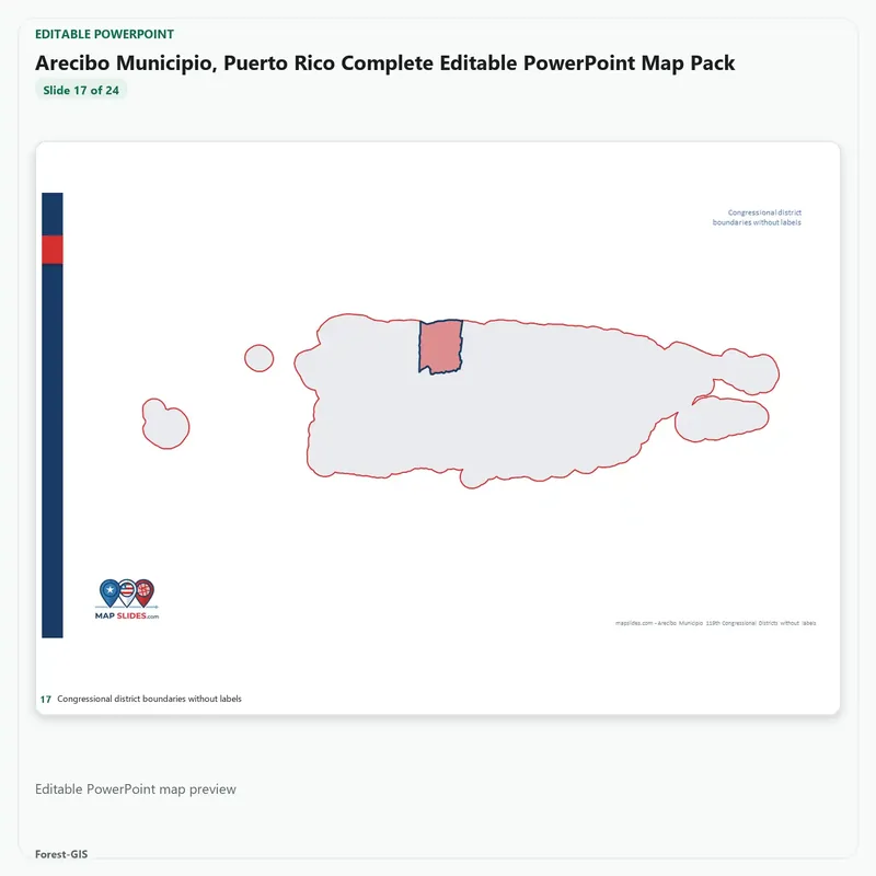Arecibo Municipio, Puerto Rico Editable Map Pack - Image 5