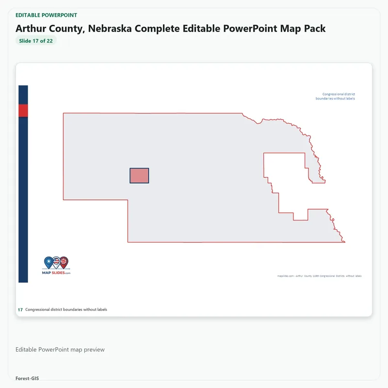 Arthur County, Nebraska Editable Map Pack - Image 5