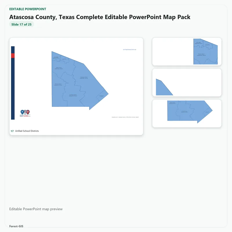 Atascosa County, Texas Editable Map Pack - Image 5