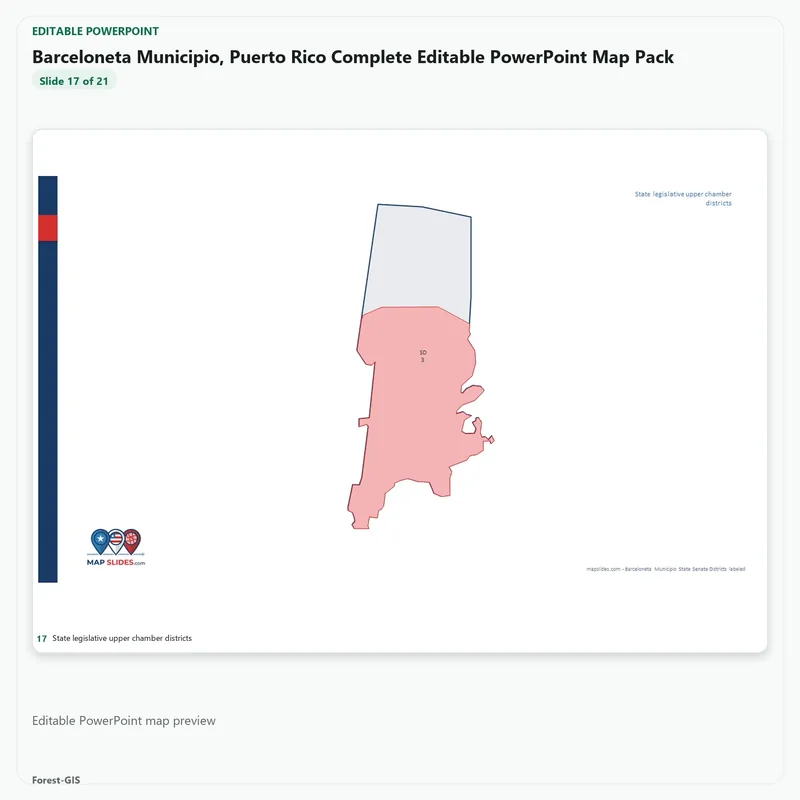 Barceloneta Municipio, Puerto Rico Editable Map Pack - Image 5