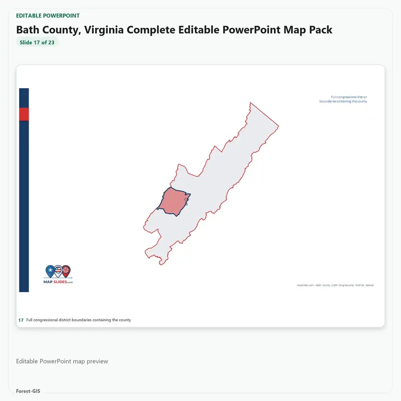 Bath County, Virginia Editable Map Pack - Image 5