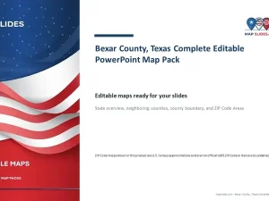 Bexar County, Texas Editable Map Pack