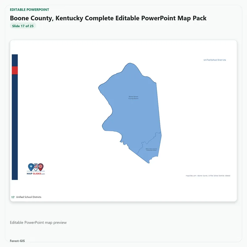 Boone County, Kentucky Editable Map Pack - Image 5