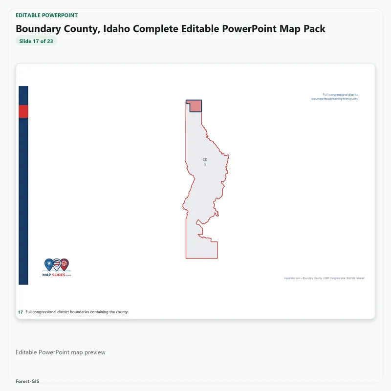 Boundary County, Idaho Editable Map Pack - Image 5