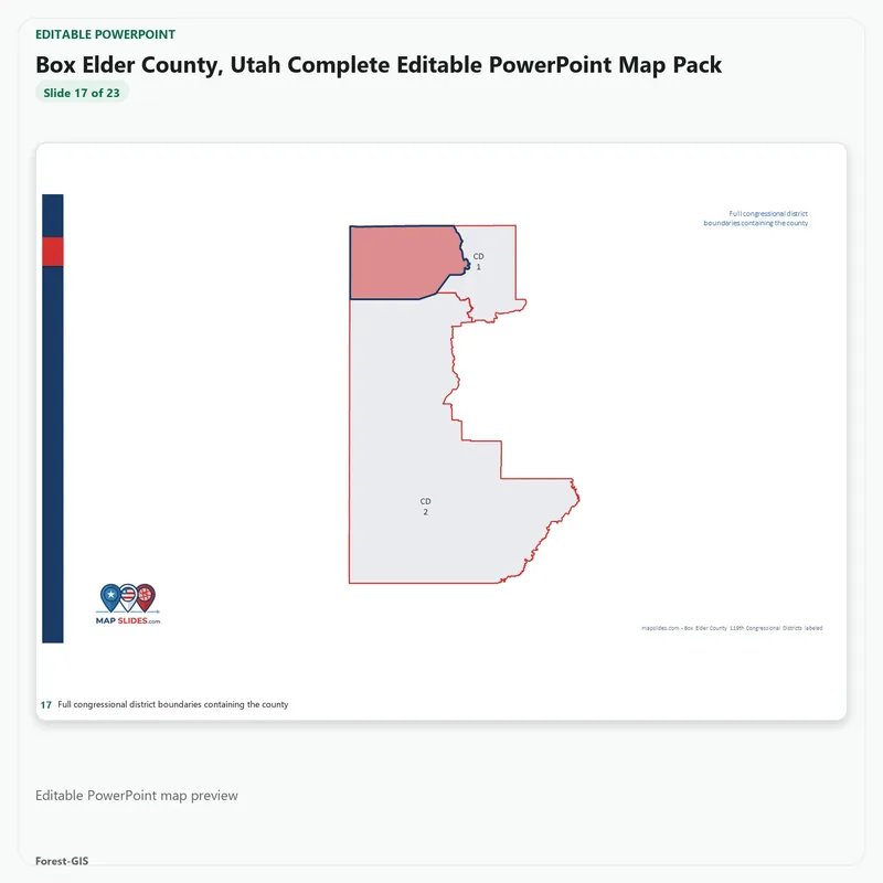 Box Elder County, Utah Editable Map Pack - Image 5