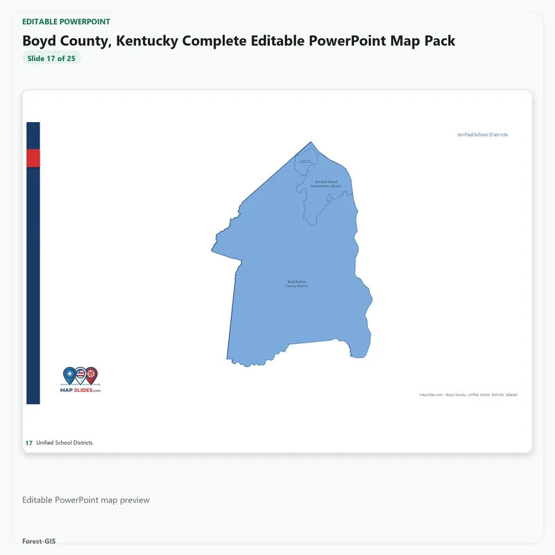 Boyd County, Kentucky Editable Map Pack - Image 5
