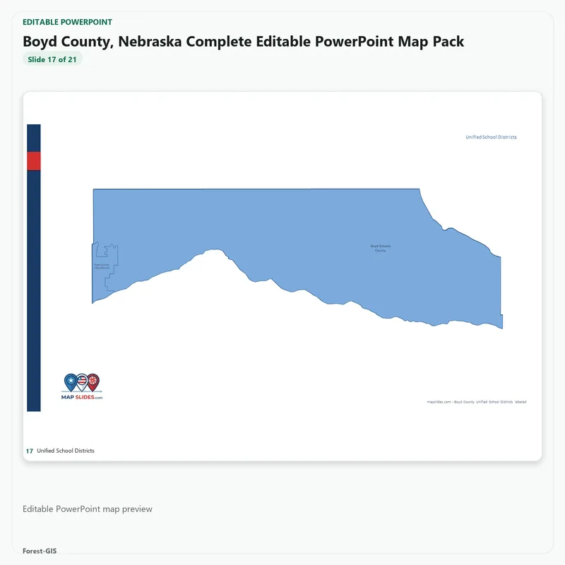 Boyd County, Nebraska Editable Map Pack - Image 5