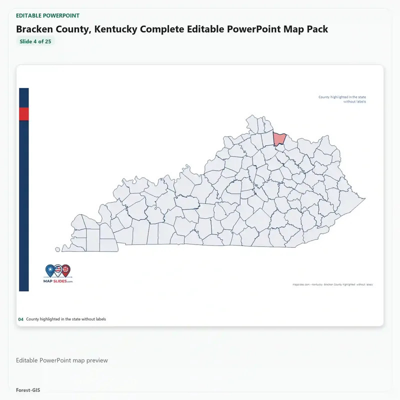 Bracken County, Kentucky Editable Map Pack - Image 4
