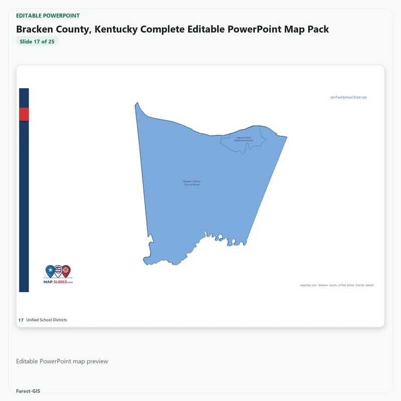 Bracken County, Kentucky Editable Map Pack - Image 5