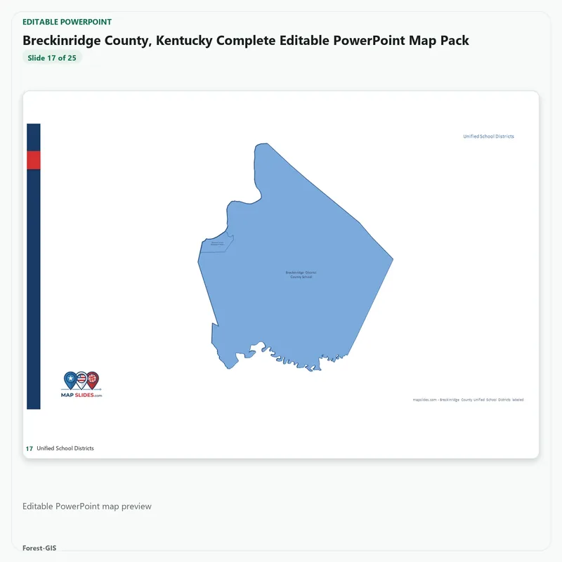Breckinridge County, Kentucky Editable Map Pack - Image 5