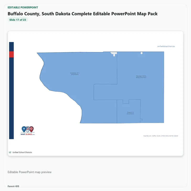 Buffalo County, South Dakota Editable Map Pack - Image 5