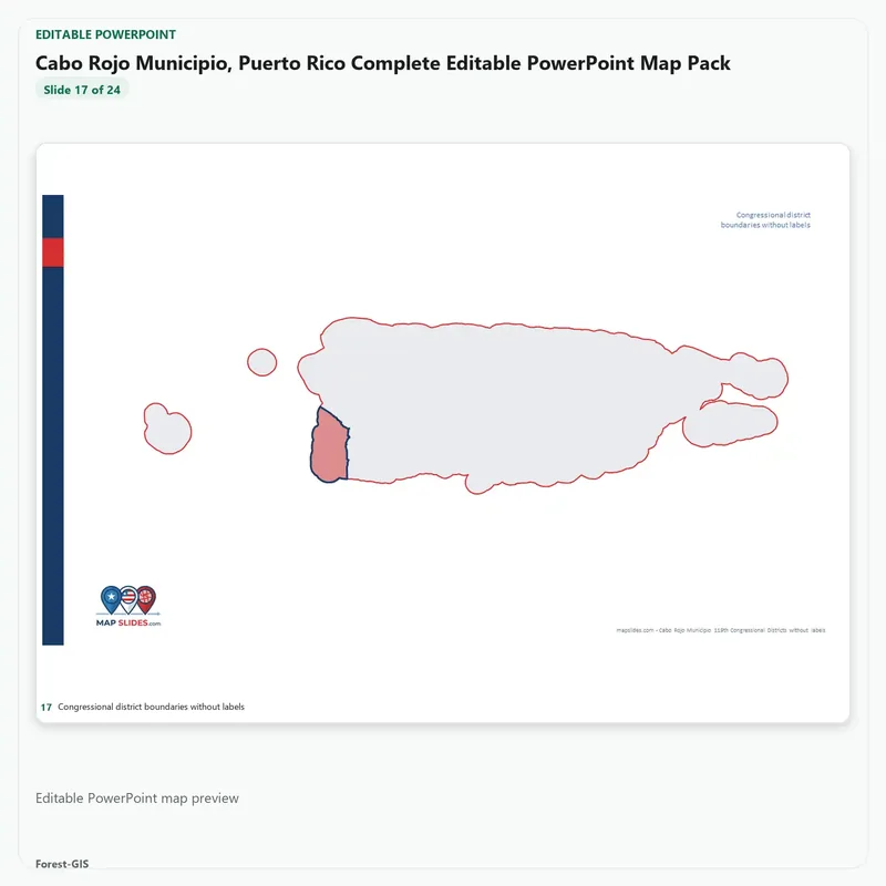 Cabo Rojo Municipio, Puerto Rico Editable Map Pack - Image 5