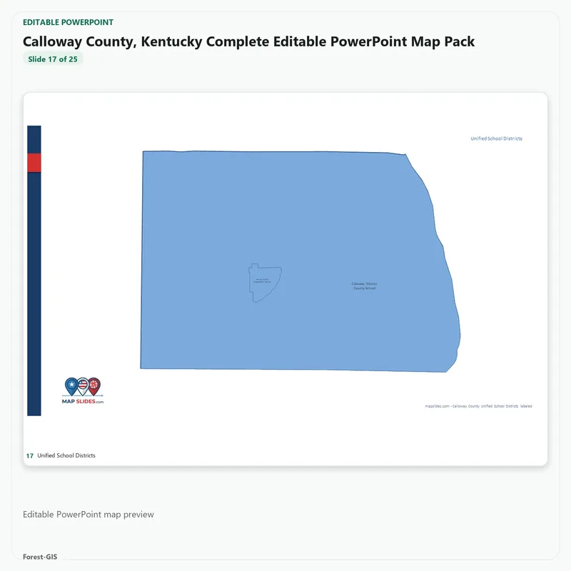 Calloway County, Kentucky Editable Map Pack - Image 5