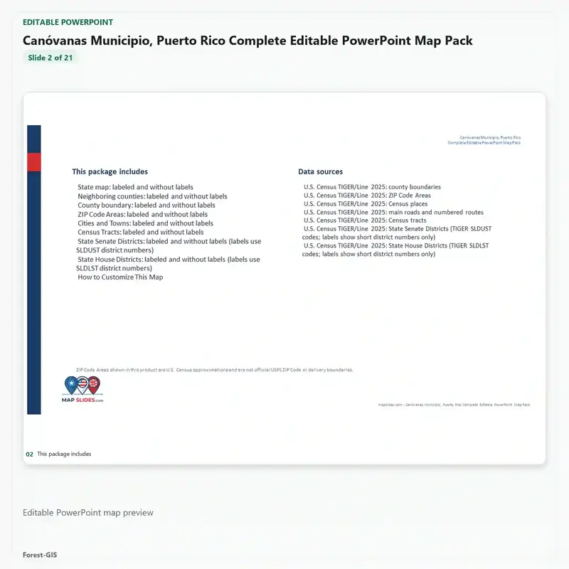 Canóvanas Municipio, Puerto Rico Editable Map Pack - Image 3