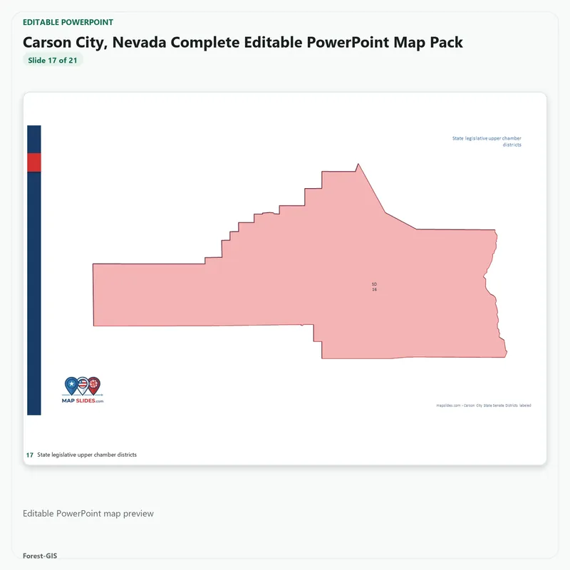 Carson City, Nevada Editable Map Pack - Image 5