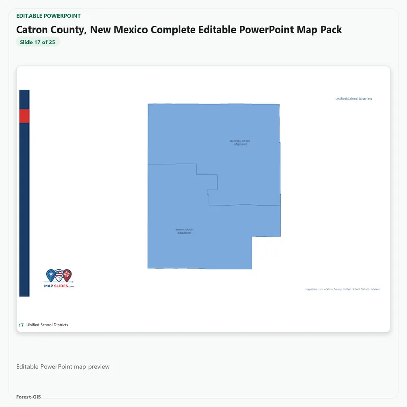 Catron County, New Mexico Editable Map Pack - Image 5