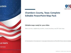 Chambers County, Texas Editable Map Pack