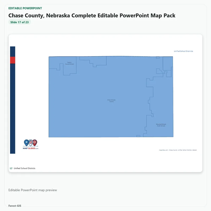 Chase County, Nebraska Editable Map Pack - Image 5