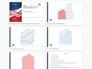 Chautauqua County, New York Editable Map Pack