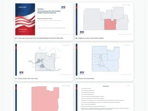 Chemung County, New York Editable Map Pack