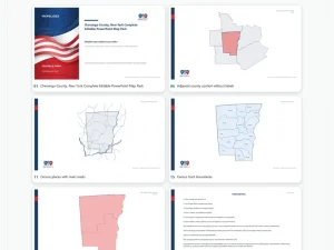 Chenango County, New York Editable Map Pack