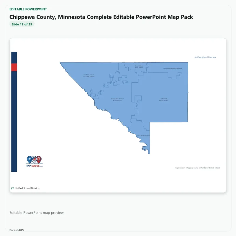 Chippewa County, Minnesota Editable Map Pack - Image 5