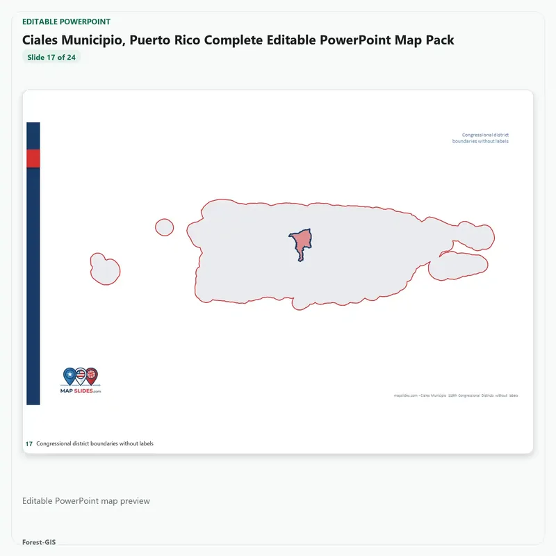 Ciales Municipio, Puerto Rico Editable Map Pack - Image 5