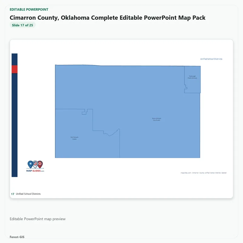 Cimarron County, Oklahoma Editable Map Pack - Image 5