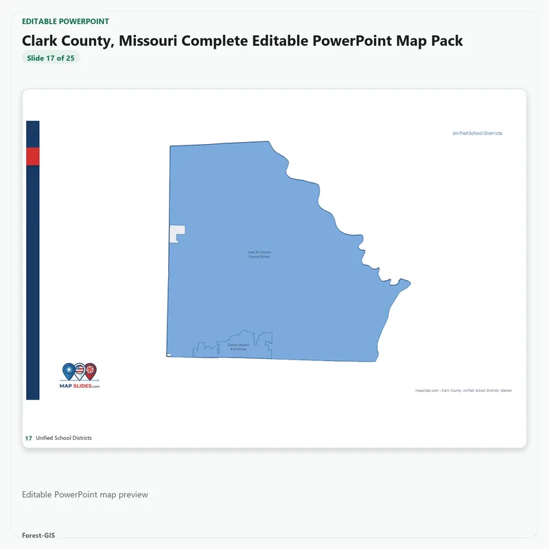 Clark County, Missouri Editable Map Pack - Image 5