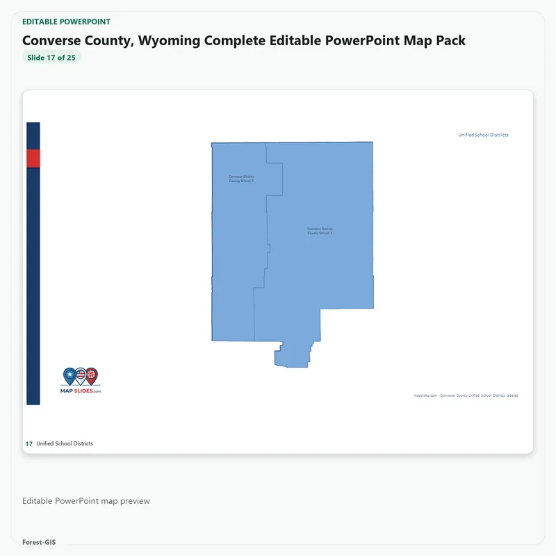 Converse County, Wyoming Editable Map Pack - Image 5