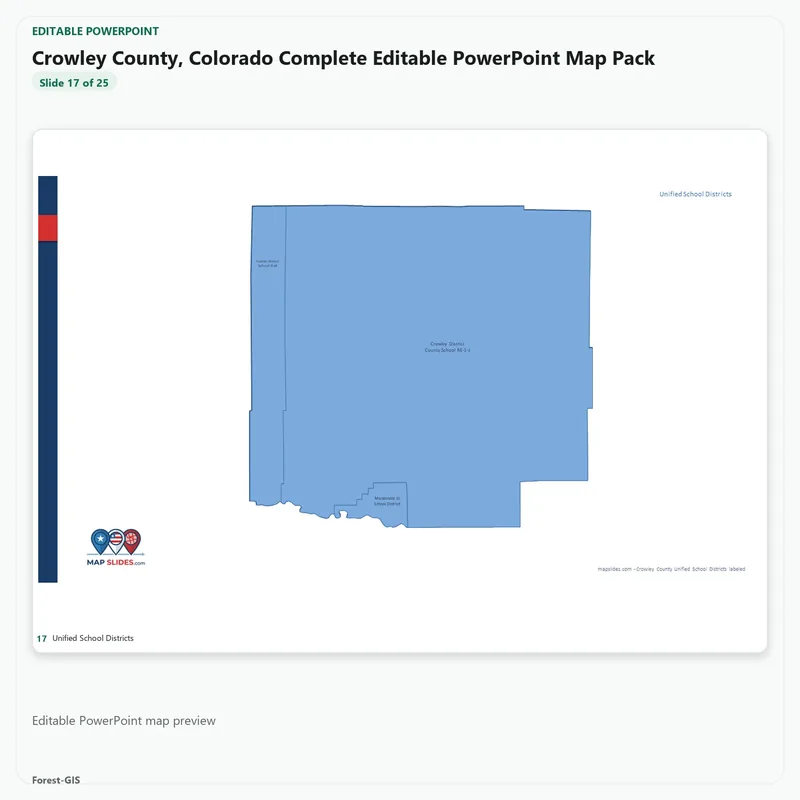 Crowley County, Colorado Editable Map Pack - Image 5