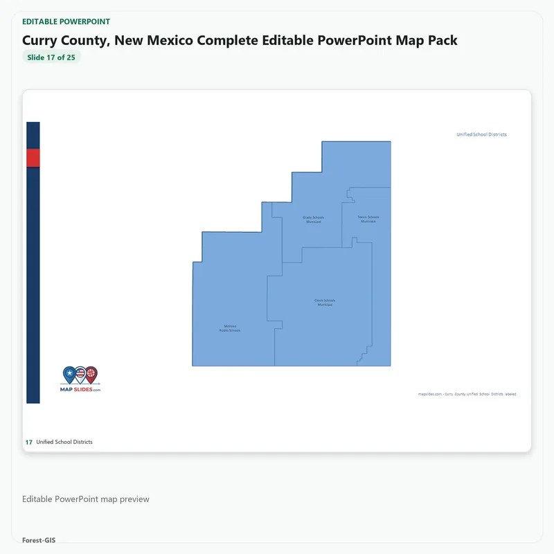 Curry County, New Mexico Editable Map Pack - Image 5