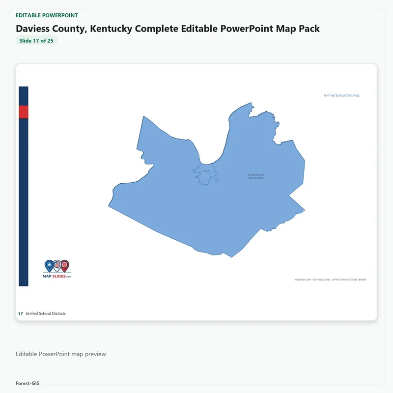Daviess County, Kentucky Editable Map Pack - Image 5