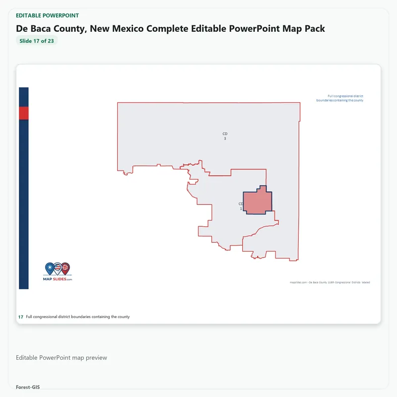 De Baca County, New Mexico Editable Map Pack - Image 5