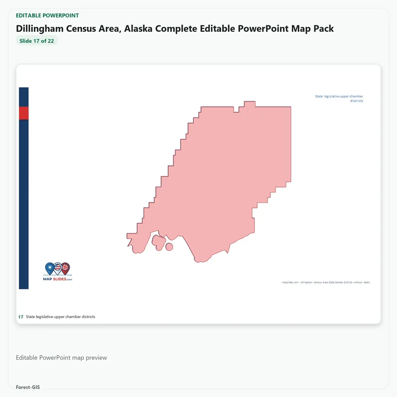 Dillingham Census Area, Alaska Editable Map Pack - Image 5