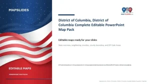 District of Columbia, District of Columbia Editable Map Pack