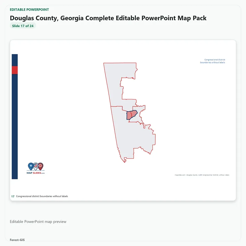 Douglas County, Georgia Editable Map Pack - Image 5