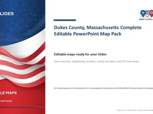 Dukes County, Massachusetts Editable Map Pack