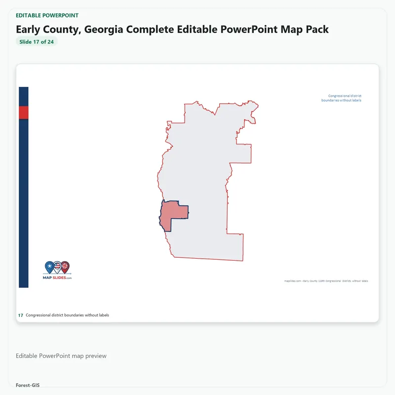 Early County, Georgia Editable Map Pack - Image 5