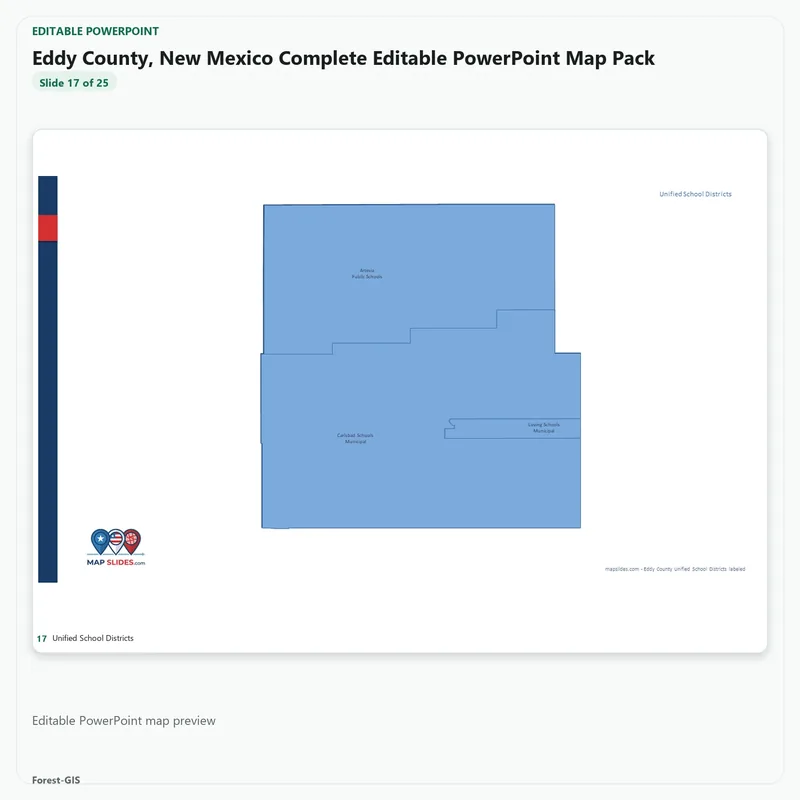 Eddy County, New Mexico Editable Map Pack - Image 5