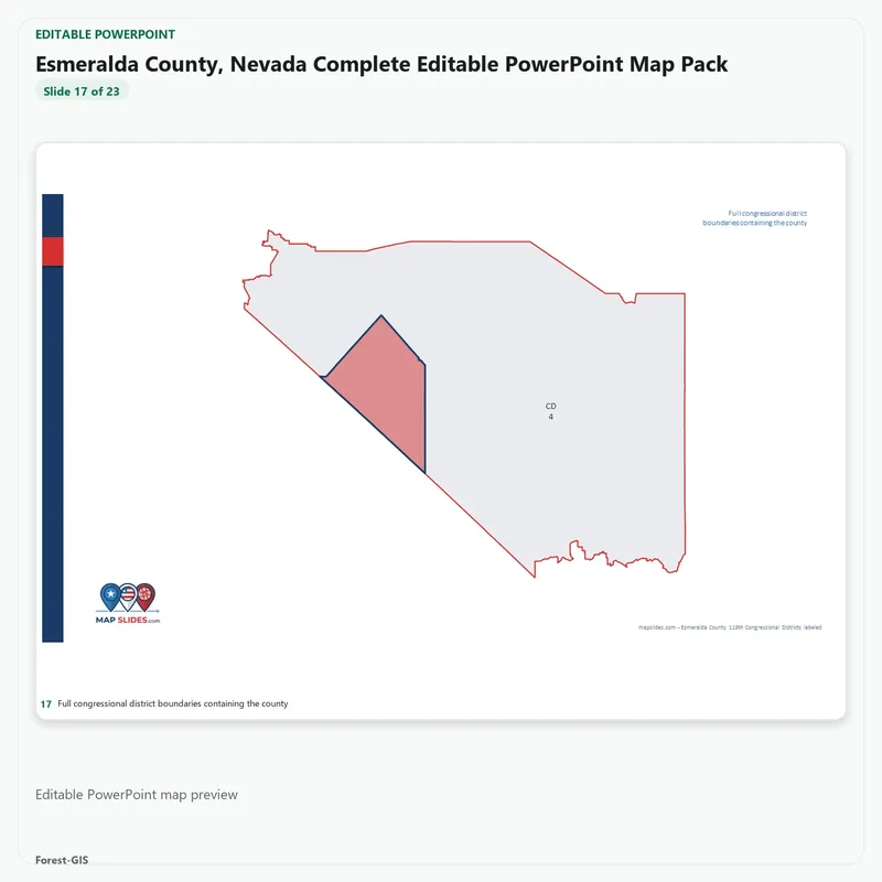 Esmeralda County, Nevada Editable Map Pack - Image 5