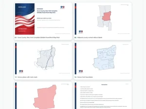 Essex County, New York Editable Map Pack