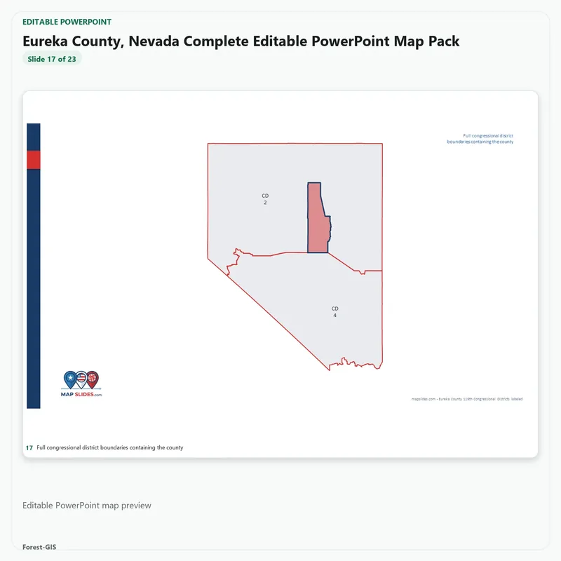 Eureka County, Nevada Editable Map Pack - Image 5